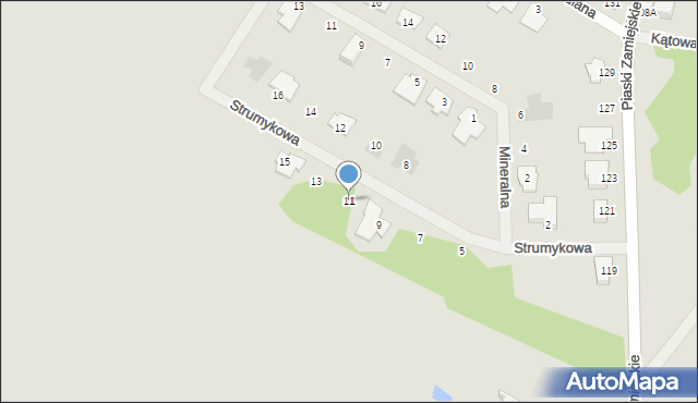 Siedlce, Strumykowa, 11, mapa Siedlce