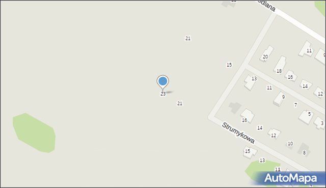 Siedlce, Strumykowa, 23, mapa Siedlce