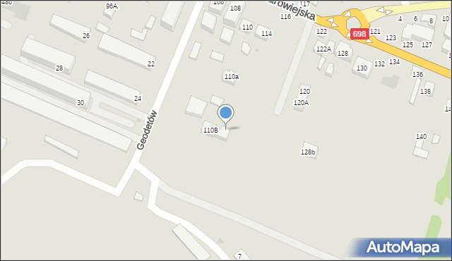 Siedlce, Starowiejska, 112b, mapa Siedlce