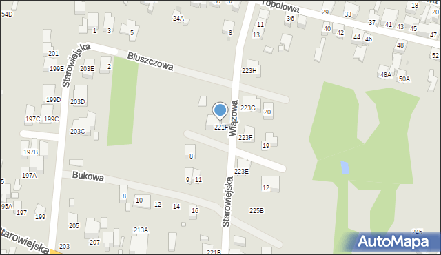 Siedlce, Starowiejska, 221F, mapa Siedlce