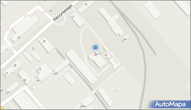 Siedlce, Starzyńskiego Stefana, 15, mapa Siedlce