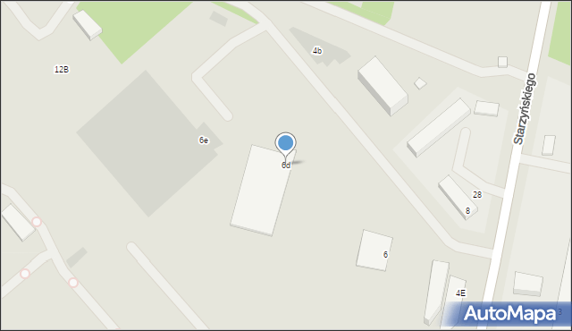 Siedlce, Starzyńskiego Stefana, 6d, mapa Siedlce