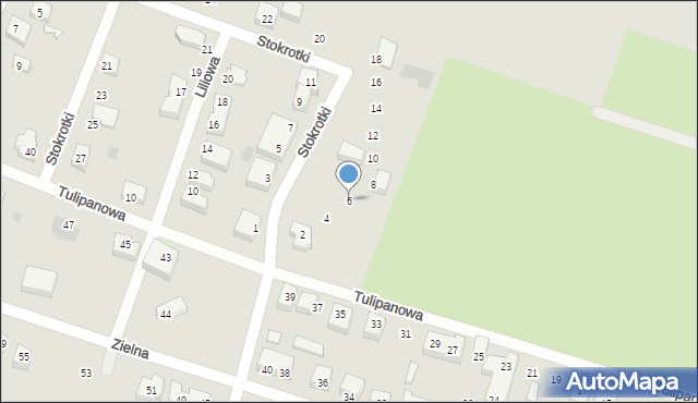 Siedlce, Stokrotki, 6, mapa Siedlce