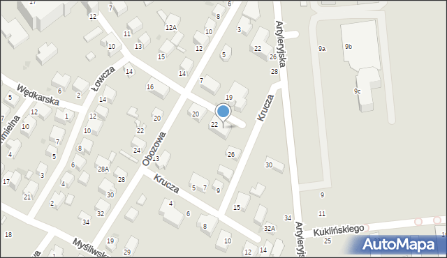 Siedlce, Strzelecka, 24, mapa Siedlce