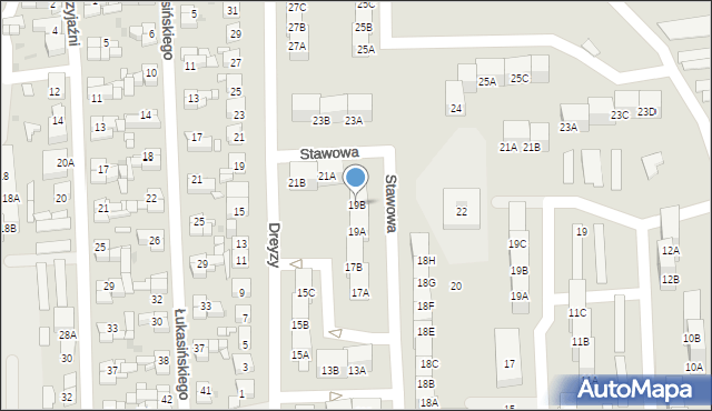 Siemianowice Śląskie, Stawowa, 19B, mapa Siemianowice Śląskie