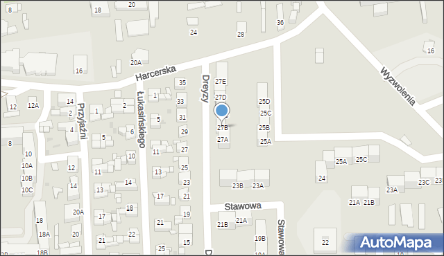 Siemianowice Śląskie, Stawowa, 27B, mapa Siemianowice Śląskie