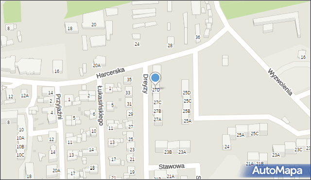 Siemianowice Śląskie, Stawowa, 27D, mapa Siemianowice Śląskie