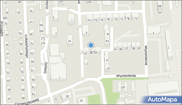 Siemianowice Śląskie, Stawowa, 4B, mapa Siemianowice Śląskie