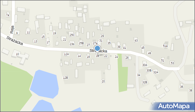 Siemień, Strażacka, 18, mapa Siemień