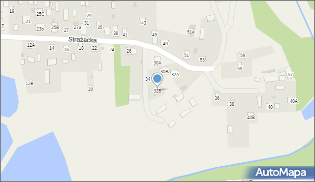 Siemień, Strażacka, 32B, mapa Siemień