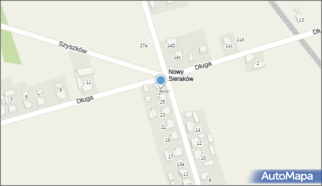 Sieraków Śląski, Stawowa, 27, mapa Sieraków Śląski