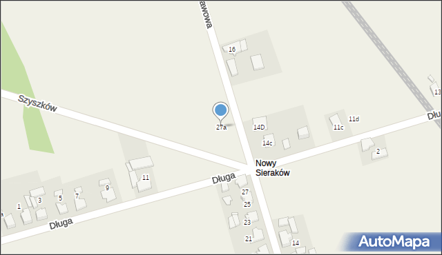 Sieraków Śląski, Stawowa, 27a, mapa Sieraków Śląski
