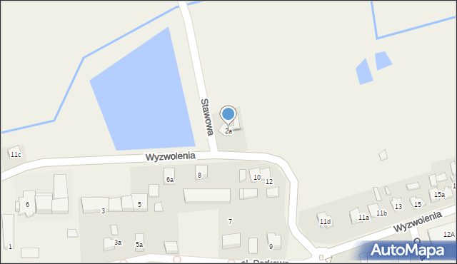 Sieraków Śląski, Stawowa, 2a, mapa Sieraków Śląski