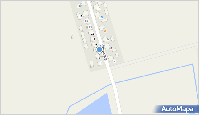 Sieraków Śląski, Stawowa, 3, mapa Sieraków Śląski