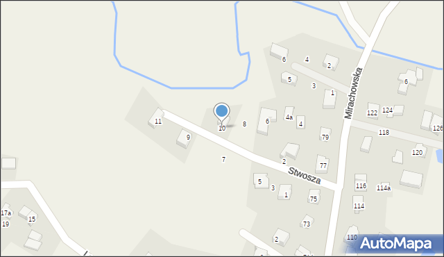 Sierakowice, Stwosza Wita, 10, mapa Sierakowice