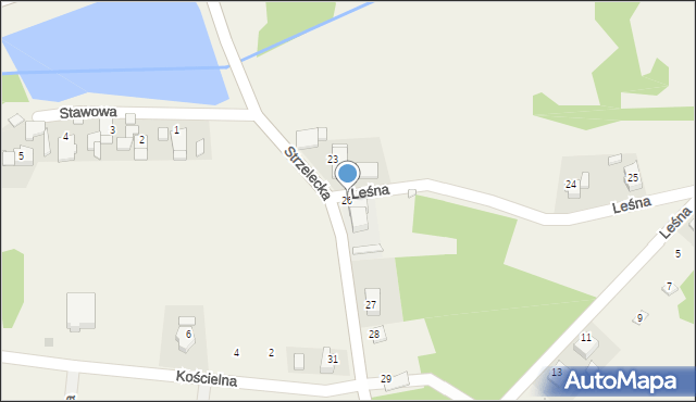 Sieroniowice, Strzelecka, 26, mapa Sieroniowice