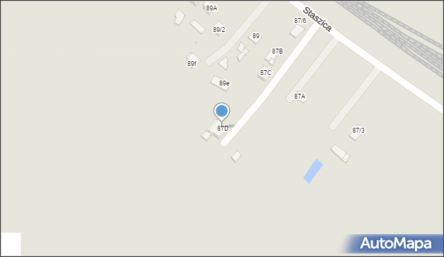 Sierpc, Staszica Stanisława, 87D, mapa Sierpc