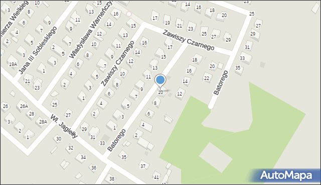 Sierpc, Stefana Batorego, 10, mapa Sierpc