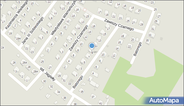 Sierpc, Stefana Batorego, 9, mapa Sierpc