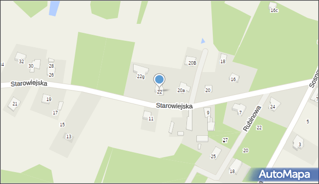 Sierzchów, Starowiejska, 22, mapa Sierzchów