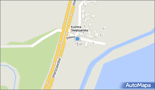 Siewierz, Stawowa, 2, mapa Siewierz