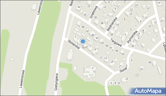 Siewierz, Stolarska, 5, mapa Siewierz