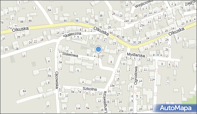 Skała, Stawowa, 2, mapa Skała