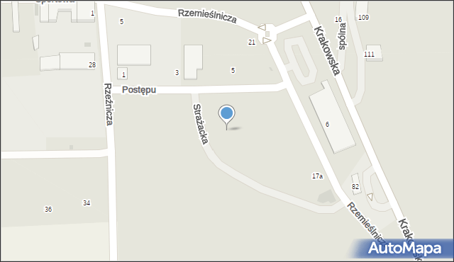 Skała, Strażacka, 2, mapa Skała