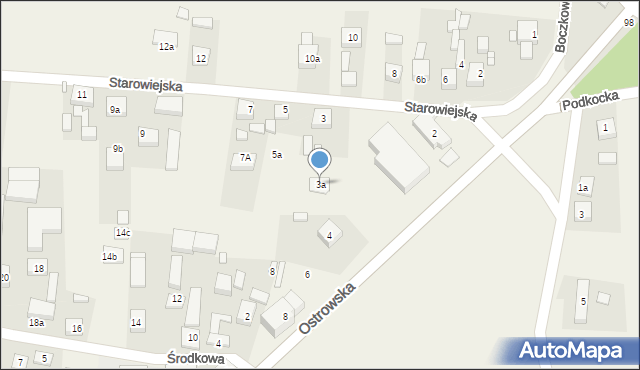 Skalmierzyce, Starowiejska, 3a, mapa Skalmierzyce
