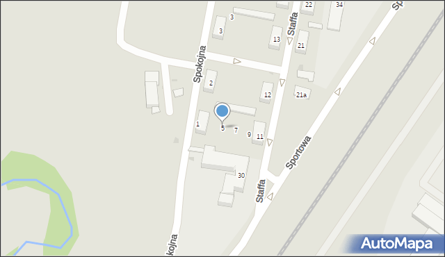Skarżysko-Kamienna, Staffa Leopolda, 5, mapa Skarżysko-Kamienna