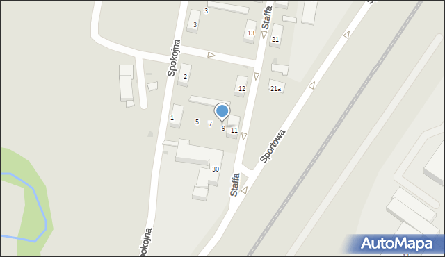 Skarżysko-Kamienna, Staffa Leopolda, 9, mapa Skarżysko-Kamienna