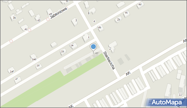 Skierniewice, Starbacicha, 1cb, mapa Skierniewic