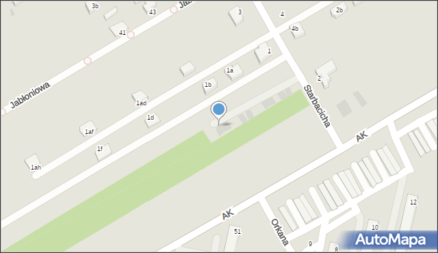 Skierniewice, Starbacicha, 1ch, mapa Skierniewic