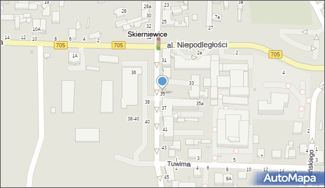 Skierniewice, Stefana Batorego, 35, mapa Skierniewic