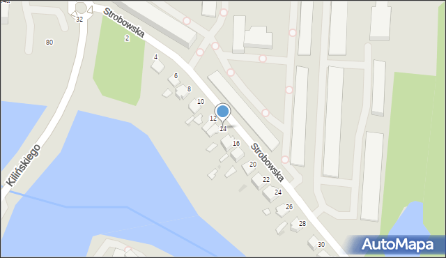 Skierniewice, Strobowska, 14, mapa Skierniewic