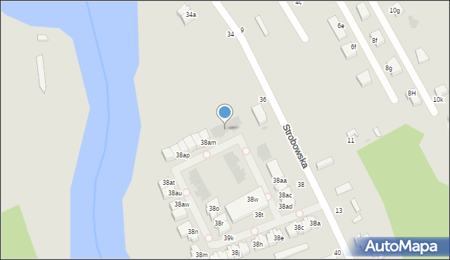 Skierniewice, Strobowska, 38ak, mapa Skierniewic