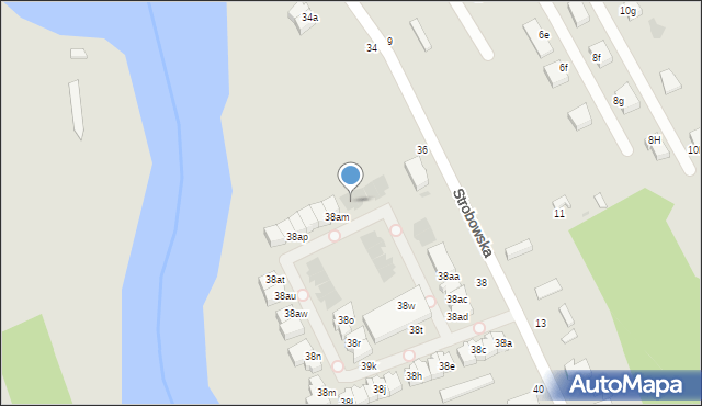 Skierniewice, Strobowska, 38al, mapa Skierniewic