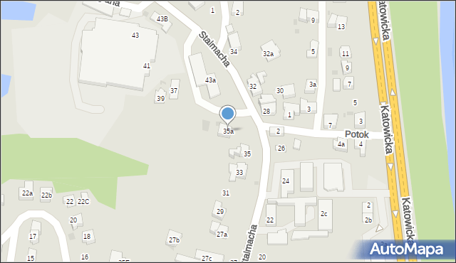 Skoczów, Stalmacha, 35a, mapa Skoczów