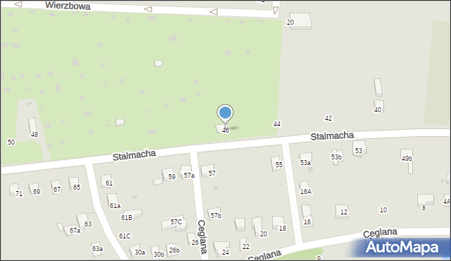 Skoczów, Stalmacha, 46, mapa Skoczów