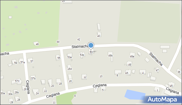 Skoczów, Stalmacha, 53, mapa Skoczów