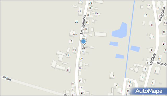 Skórcz, Starogardzka, 24, mapa Skórcz