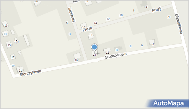 Skowarcz, Storczykowa, 14, mapa Skowarcz