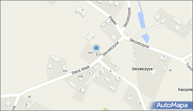 Skrzelczyce, Stara Wieś, 3, mapa Skrzelczyce