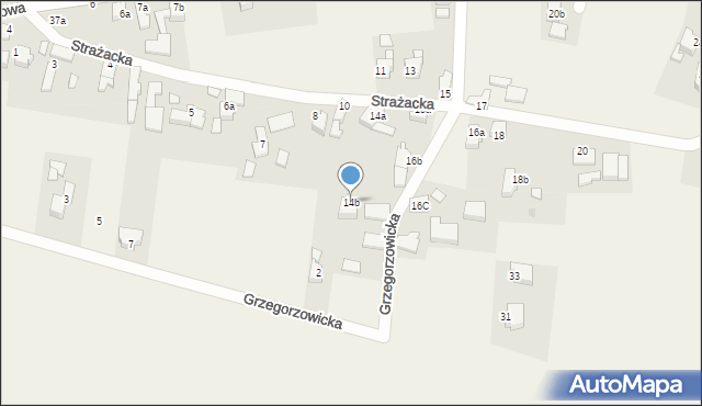 Sławików, Strażacka, 14b, mapa Sławików