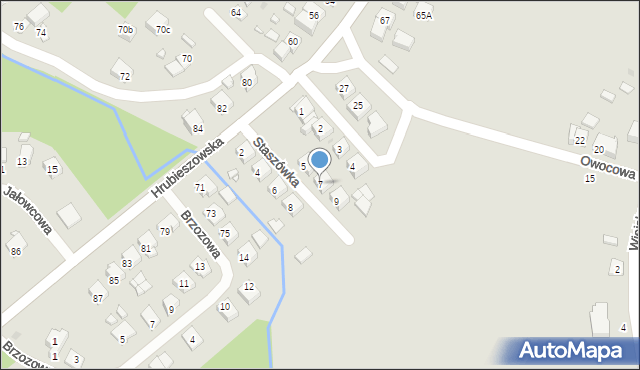 Sławków, Staszówka, 7, mapa Sławków