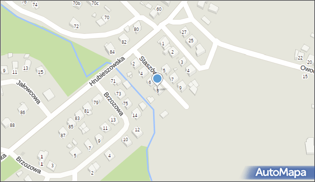 Sławków, Staszówka, 8, mapa Sławków