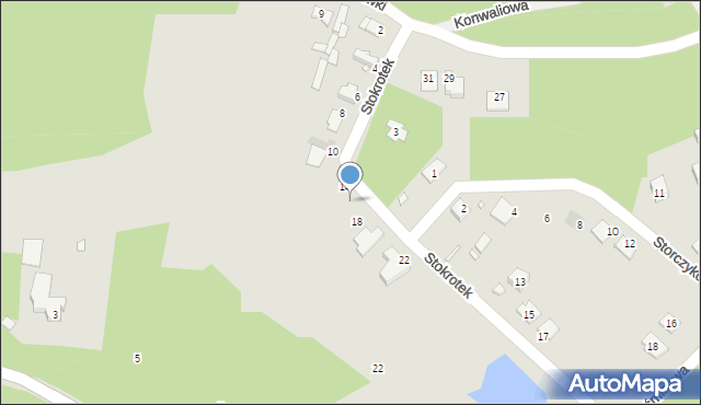 Sławków, Stokrotek, 16, mapa Sławków