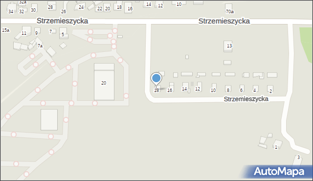 Sławków, Strzemieszycka, 18, mapa Sławków