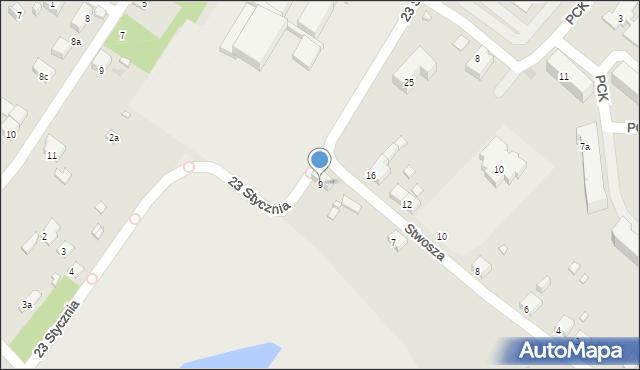 Sławków, Stwosza Wita, 9, mapa Sławków