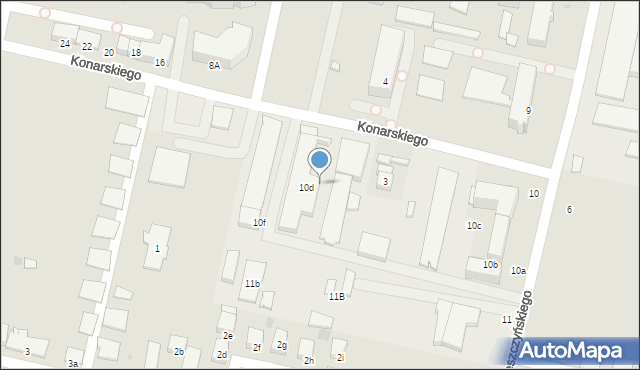 Słupsk, Stanisława Leszczyńskiego, 10e, mapa Słupska